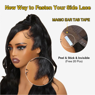 3D Body Wave Pre All Wig Real Ear To Ear Pre-Cut Lace Pre-Plucked Pre-Bleached Glueless Wig