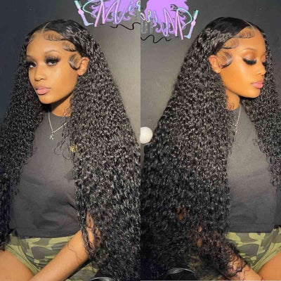 30inch Long 13x4 HD Lace Frontal Wigs Pre-plucked Natural Hairline Breathable Glueless Human Hair Wig