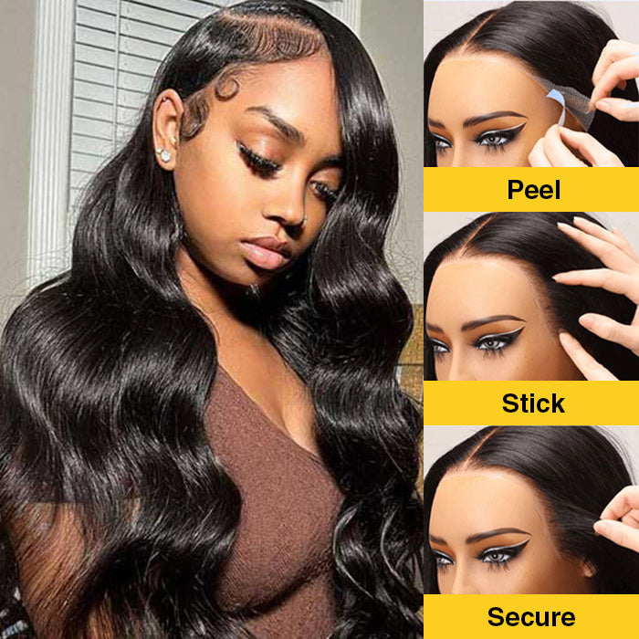 3D Body Wave Pre All Wig Real Ear To Ear Pre-Cut Lace Pre-Plucked Pre-Bleached Glueless Wig
