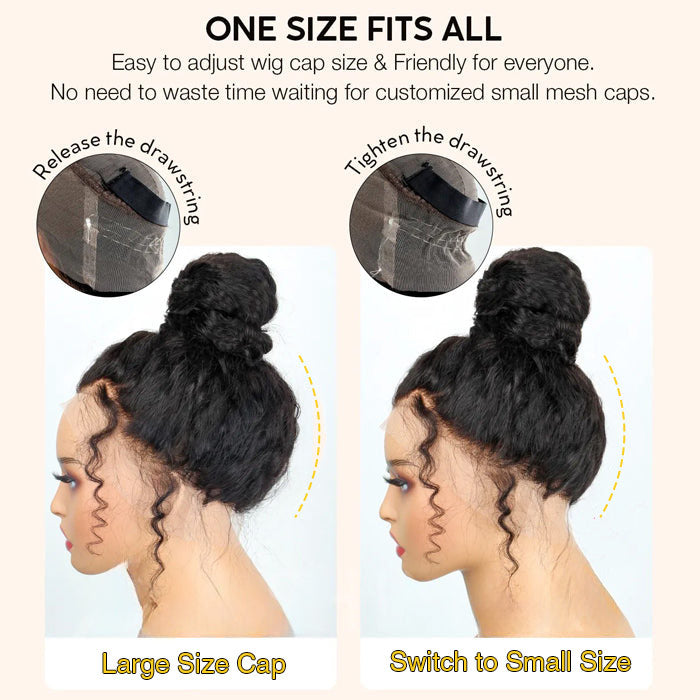 Put On & Go Upgraded Hidden Strap Snug Fit 360 Lace Frontal Wig Glueless Human Hair Wigs Flash Sale