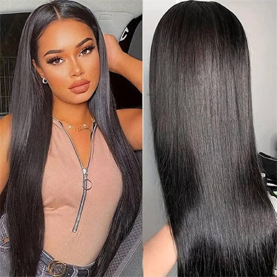 8*5 Pre Cut HD Lace Closure Wigs Straight/Body Wave Glueless Put On And Go Wig Pre Bleached Knots