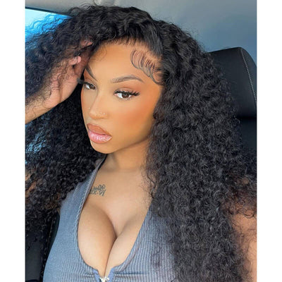 13x4 HD Transparent Lace Frontal Water Wave Wigs Comfortable And Breathable With Natural Hairline
