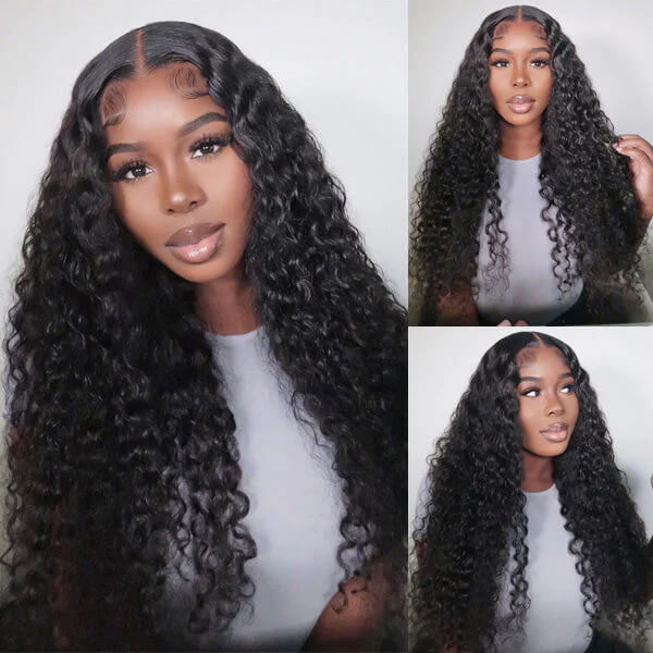 Curly 5x5 HD Lace Human Hair Wigs Pre Plucked Lace Closure Wig