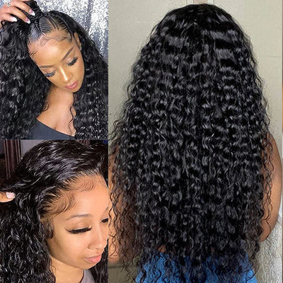 Glueless Pre-Cut HD Lace Wig Put On And Go Deep Wave Human Hair Wig with Breathable Cap Beginner Friendly