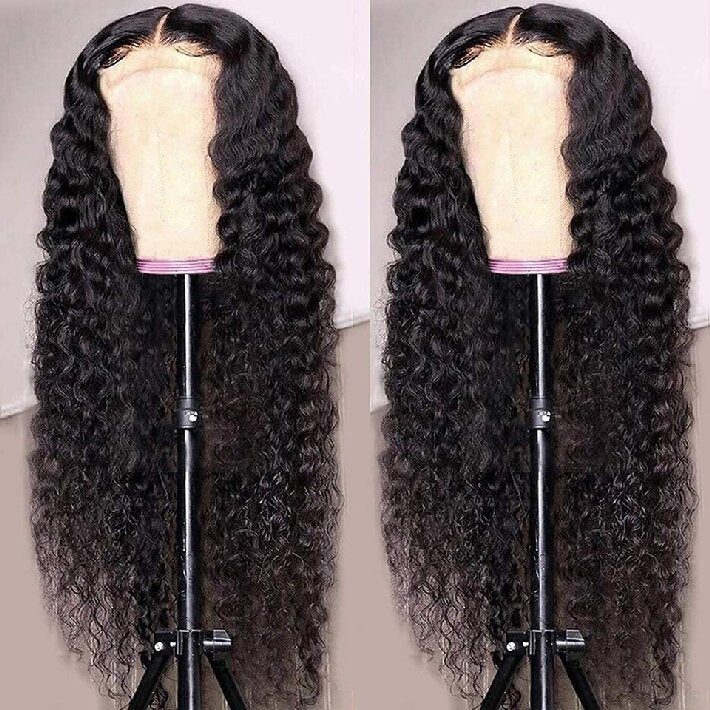 Glueless Pre-Cut HD Lace Wig Put On And Go Deep Wave Human Hair Wig with Breathable Cap Beginner Friendly