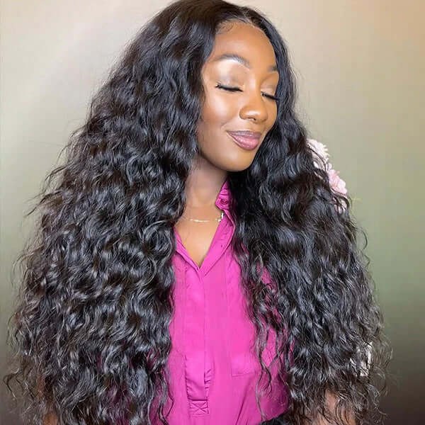 Water Wave Wig HD Transparent Lace Front Wig T Part Lace Wig