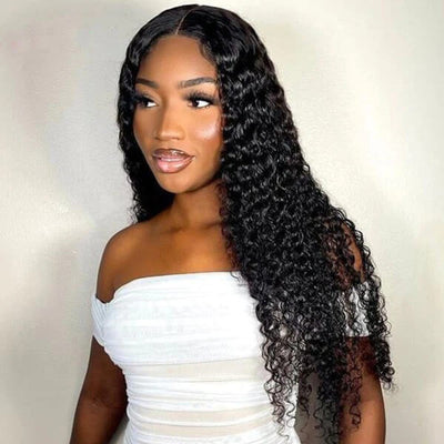 Water Wave Wig HD Transparent Lace Front Wig T Part Lace Wig