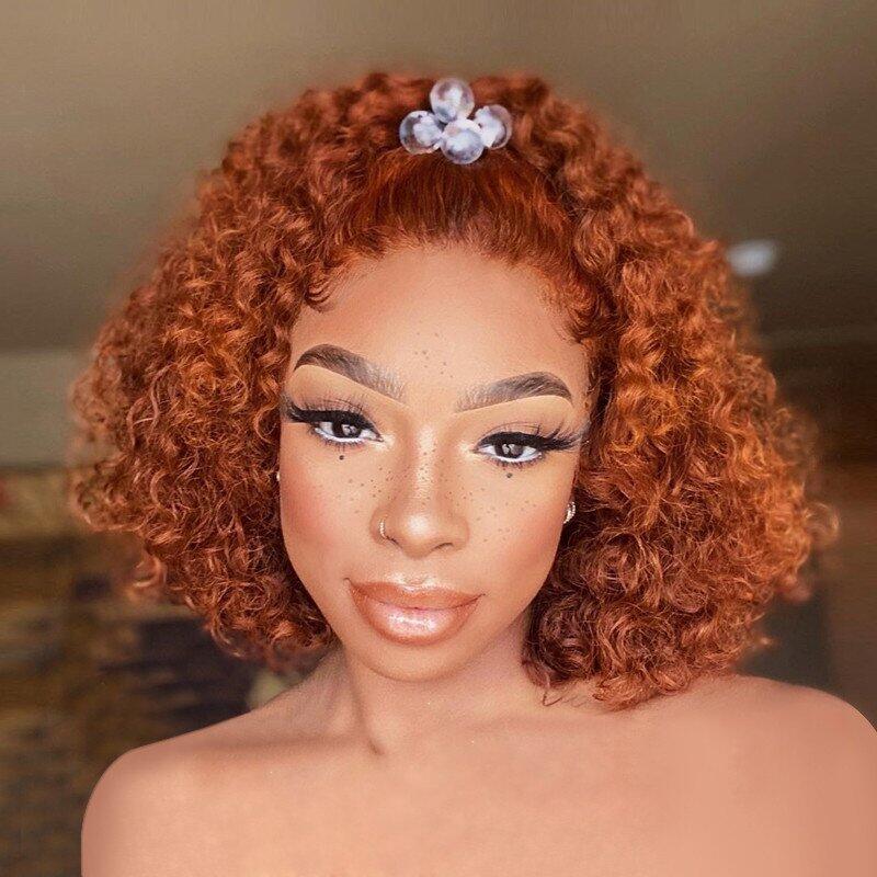 Ginger Color Bob Wig 4x4/13x4 HD Lace Wigs Remy Human Hair Short Cut Style