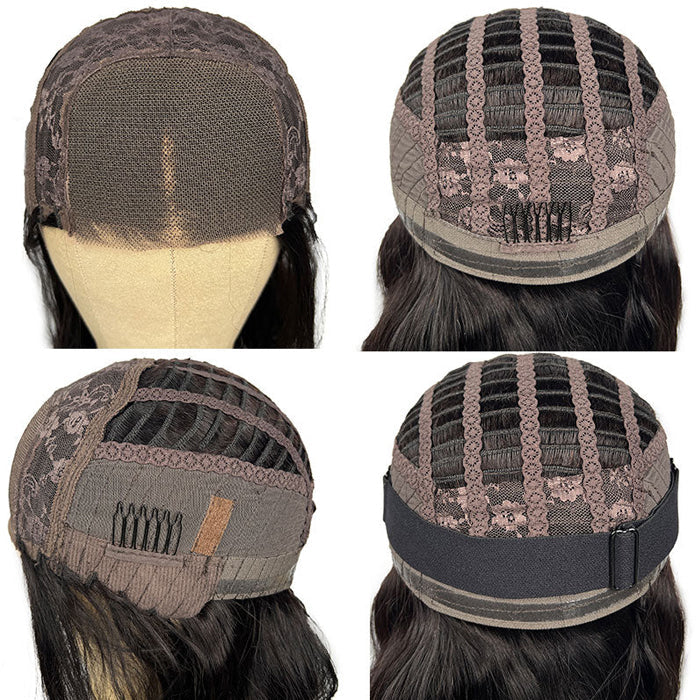 Air Wig Breathable Cap Pre Cut 4X4 HD Lace Closure Wigs Straight Human Hair Wigs